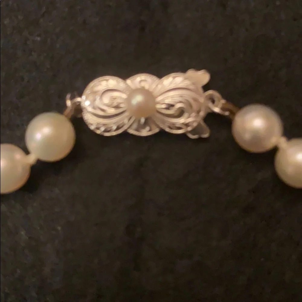 AUTH 1980s MIKIMOTO AKOYA CULTURED PEARL NECKLACE LANE CRAWFORD NECKLACE - Picture 9 of 17